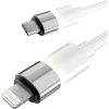AVAX CB314 GLOWY 27W USB-C - Lightning Schnellladekabel, weiß - 1m