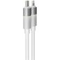  AVAX CB315 GLOWY 27W USB-C - Lightning Schnellladekabel, weiß - 2m