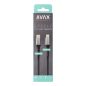   AVAX CB402G STEELY Typ C-Lightning 20W Schnellladegerät, geflochtenes Kabel, 3A, Stahlgrau - 1,5m