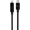 AVAX CB650 PULSEY 27W USB-C – Lightning Schnellladekabel, geflochten, grau - 0.5m