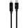 AVAX CB651 PULSEY 27W USB-C - Lightning Schnellladekabel, geflochten, grau - 1m
