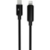 AVAX CB651 PULSEY 27W USB-C - Lightning Schnellladekabel, geflochten, grau - 1m