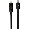 AVAX CB651 PULSEY 27W USB-C - Lightning Schnellladekabel, geflochten, grau - 1m