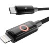 AVAX CB651 PULSEY 27W USB-C - Lightning Schnellladekabel, geflochten, grau - 1m
