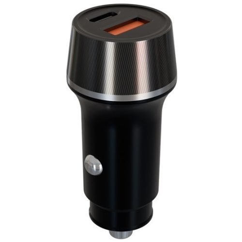 AVAX CC304B CARLY USB-C (PD3.0)+USB-A (QC) 38W Autoladegerät, Schwarz