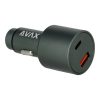 AVAX CC680B CARLY+ USB A + Typ C 140W Autoladegerät, schwarz