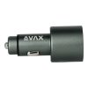 AVAX CC680B CARLY+ USB A + Typ C 140W Autoladegerät, schwarz