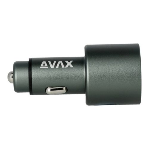 AVAX CC680B CARLY+ USB A + Typ C 140W Autoladegerät, schwarz