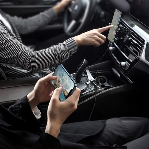 Baseus Grain Pro Autoladegerät 24W, 2×USB Typ-A, Schwarz