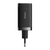 Baseus GaN5 Pro Netzteil Schnellladegerät 65W, 2×USB Typ-C + USB Typ-A, Schwarz + 100W USB Typ-C, 1m Kabel