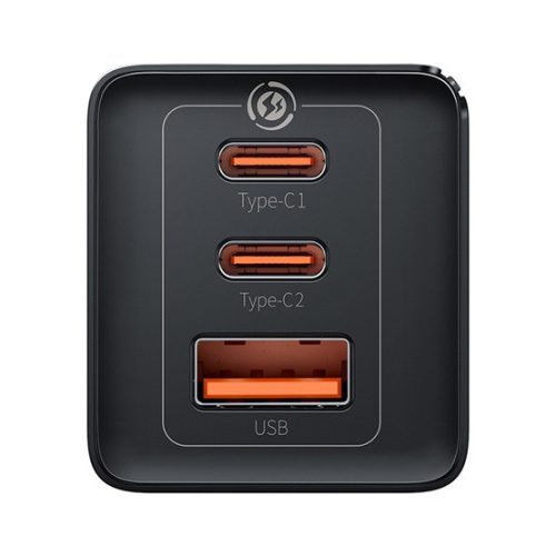 Baseus GaN5 Pro Netzteil Schnellladegerät 65W, 2×USB Typ-C + USB Typ-A, Schwarz + 100W USB Typ-C, 1m Kabel