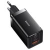 Baseus GaN5 Pro Netzteil Schnellladegerät 65W, 2×USB Typ-C + USB Typ-A, Schwarz + 100W USB Typ-C, 1m Kabel