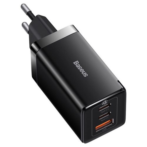 Baseus GaN5 Pro Netzteil Schnellladegerät 65W, 2×USB Typ-C + USB Typ-A, Schwarz + 100W USB Typ-C, 1m Kabel