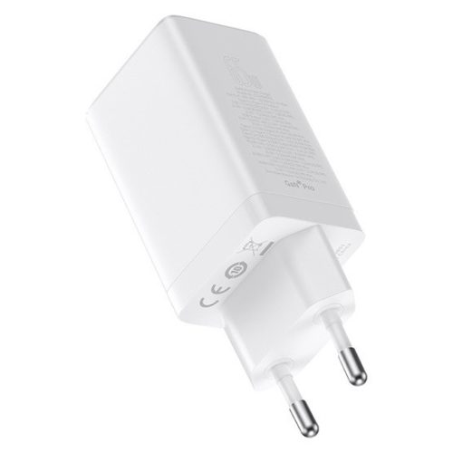 Baseus GaN5 Pro Netzteil Schnellladegerät 65W, 2×USB Type-C + USB Type-A, weiß + 100W USB Type-C, 1m Kabel