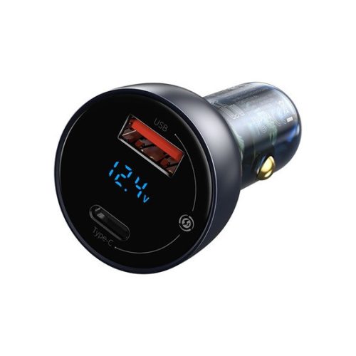Baseus Particular PPS Auto-Schnellladegerät 65W, USB Typ-A + USB Typ-C, Grau