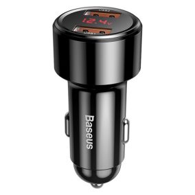   Baseus Magic Auto-Schnellladegerät 45W, 2×USB Typ-A, Schwarz