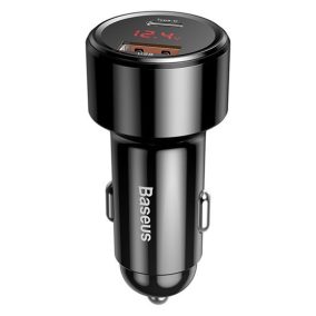   Baseus Magic PPS Auto-Schnellladegerät 45W, USB Typ-A + USB Typ-C, Schwarz