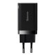 Baseus Super Si Pro Netzladegerät 30W, USB Type-C + USB Type-A, Schwarz