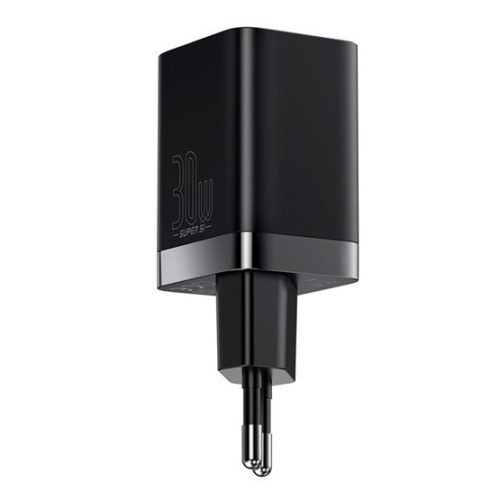 Baseus Super Si Pro Netzladegerät 30W, USB Type-C + USB Type-A, Schwarz