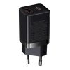 Baseus Super Si Pro Netzladegerät 30W, USB Type-C + USB Type-A, Schwarz