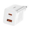 Baseus Super Si Pro Netzladegerät 30W, USB Typ-C + USB Typ-A, weiß