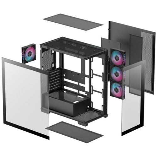 DeepCool Midi - CG580 4F - Schwarz - R-CG580-BKADA4-G-1