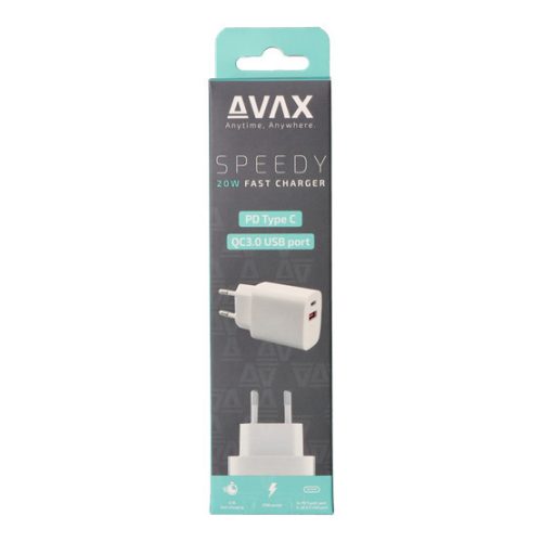 AVAX CH320 SPEEDY Netzladegerät USB + Typ C, 20W