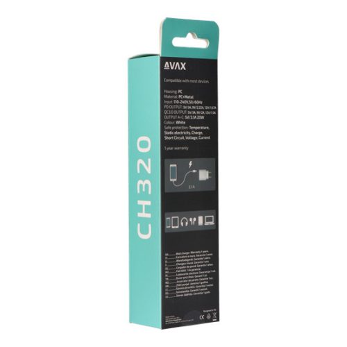 AVAX CH320 SPEEDY Netzladegerät USB + Typ C, 20W