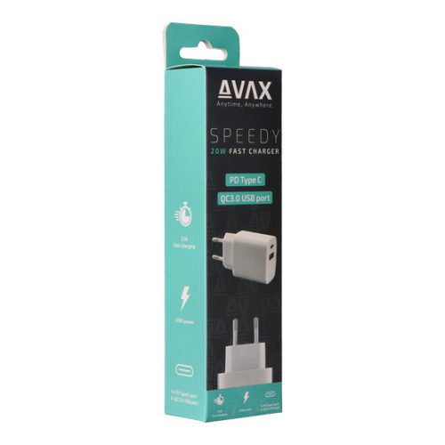 AVAX CH320 SPEEDY Netzladegerät USB + Typ C, 20W