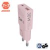 AVAX CH641P NANO SLIM 30W Ladegerät USB-C (PD3.0)+USB-A (QC3.0), Rosa