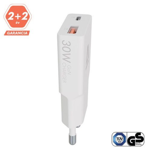 AVAX CH641W NANO SLIM 30W Ladegerät USB-C (PD3.0)+USB-A (QC3.0), weiß