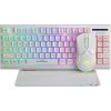 MARVO Loot 30 Tastatur + Maus + Mauspad Combo - Weiß - UK / Membran