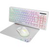 MARVO Loot 30 Tastatur + Maus + Mauspad Combo - Weiß - UK / Membran