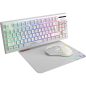   MARVO Loot 30 Tastatur + Maus + Mauspad Combo - Weiß - UK / Membran