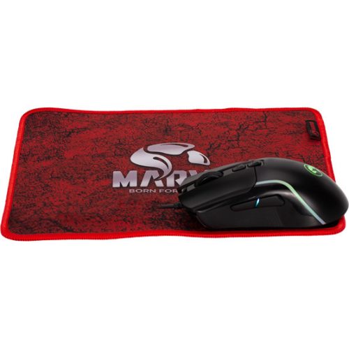 MARVO Loot 40 Tastatur + Maus + Mauspad + Kopfhörer Combo - Schwarz - UK / Membran