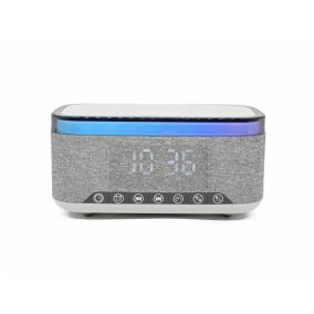   Denver CRQ-225 Radiowecker mit Bluetooth-Funktion und kabellosem Laden - Grau