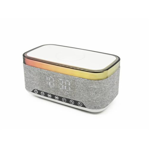Denver CRQ-225 Radiowecker mit Bluetooth-Funktion und kabellosem Laden - Grau