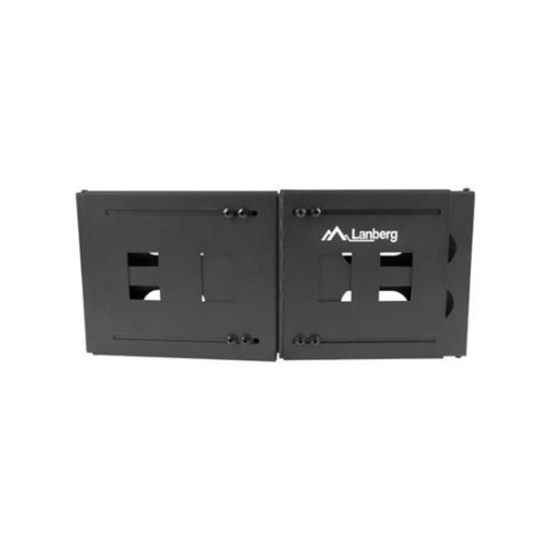 Lanberg Klappbarer 19-Zoll-4U-Rahmen 497x400/213, zur Wandmontage, schwarz