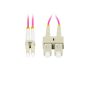   Lanberg Optikai Patch MM LC/UPC-SC/UPC Duplex 2m LSZH OM4 50/125 3.0mm Lila
