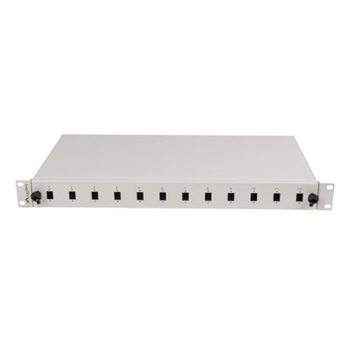 Lanberg 19" optischer Patch-Panel 12xSC Simplex / 12xLC Duplex Grau