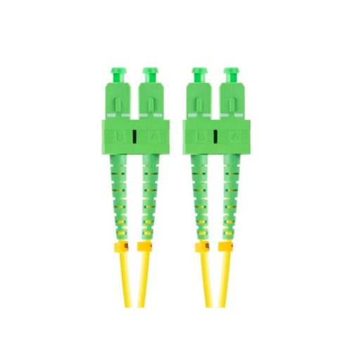 Lanberg Optikfaser-Patch SM SC/APC-SC/APC Duplex 2m LSZH G657A1 3.0mm Gelb