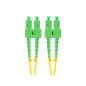   Lanberg Optikfaser-Patch SM SC/APC-SC/APC Duplex 2m LSZH G657A1 3.0mm Gelb