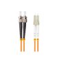   Lanberg Optik-Patch MM ST/UPC-LC/UPC Duplex 1m LSZH OM2 50/125 3,0mm Orange