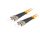 Lanberg Optikfaser-Patch MM ST/UPC-ST/UPC Duplex 10m LSZH OM2 50/125 3.0mm Orange