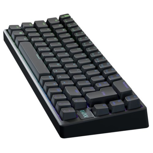AVAX GM01 PRO 65% RGB Tri-Mode Mechanische Tastatur mit Gateron Gelben Schaltern, Ungarische Tastenanordnung