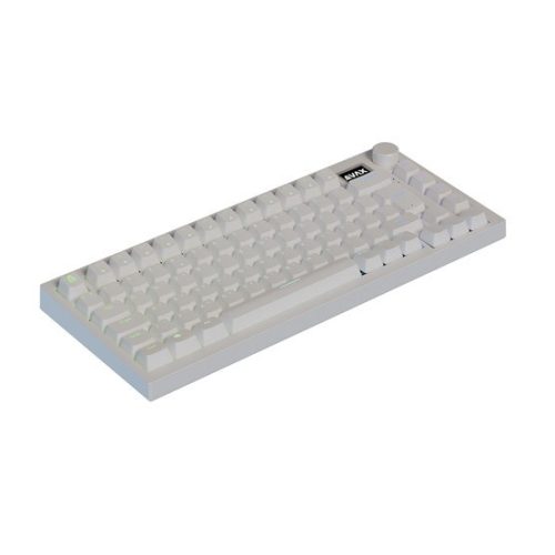AVAX GM02 PRO Weiß 75% Dichtung RGB Tri-Mode mechanische Tastatur Gateron gelber Schalter, ungarische Layout