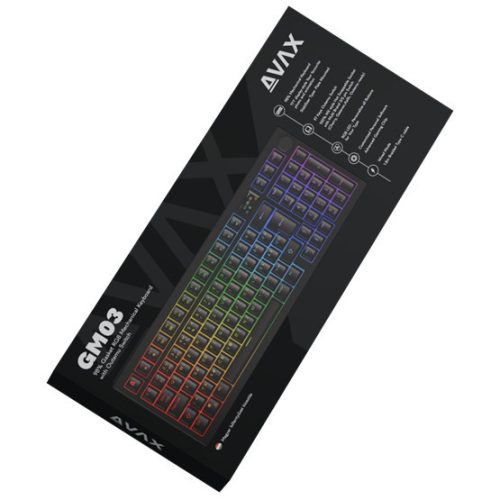 AVAX GM03 98% Dichtung RGB mechanische kabelgebundene Tastatur mit Outemu braunen Schaltern, ungarisches Layout