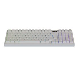   AVAX GM03 PRO Weiß 98% Dichtung RGB Tri-Mode mechanische Tastatur Gateron Rote Schalter, ungarische Layout