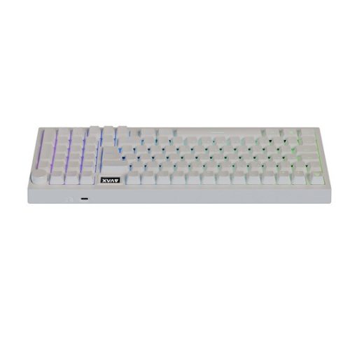 AVAX GM03 PRO Weiß 98% Dichtung RGB Tri-Mode mechanische Tastatur Gateron Rote Schalter, ungarische Layout