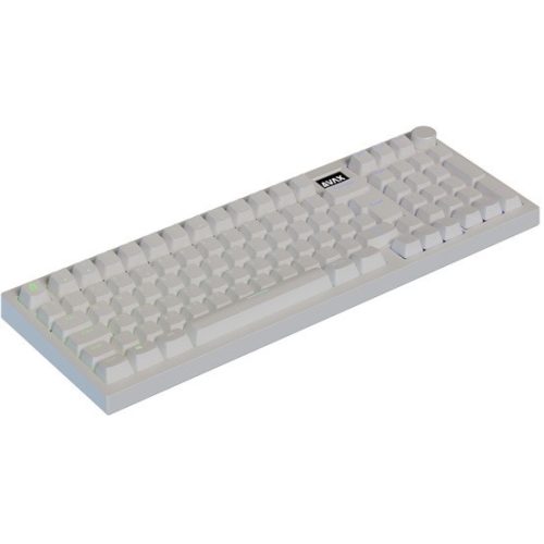 AVAX GM03 PRO Weiß 98% Dichtung RGB Tri-Mode Mechanische Tastatur Gateron Gelber Schalter, ungarische Layout